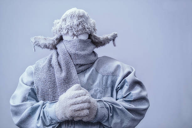A frozen man